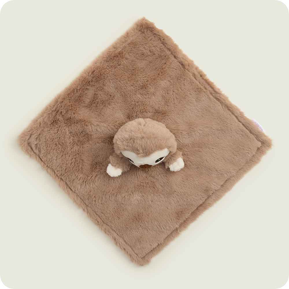 Sloth Lovey Blanket Warmies top view