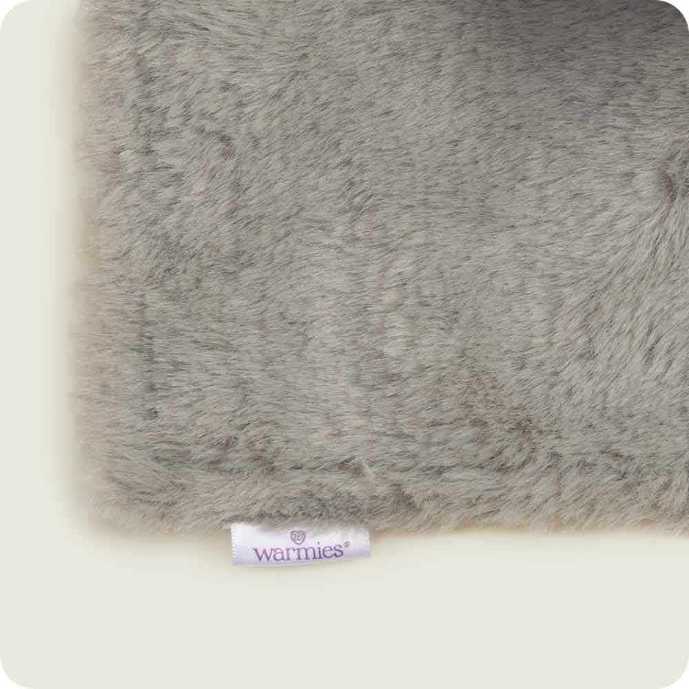 Gray Squirrel Lovey Blanket Warmies tag detail