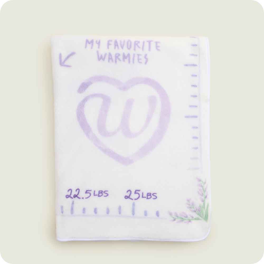 Baby Milestone Blanket Warmies favorite warmies section