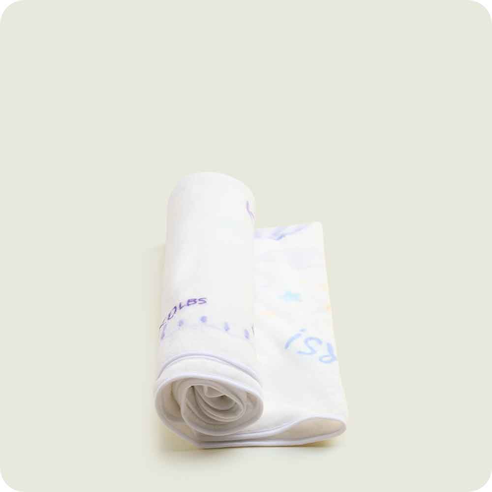 Baby Milestone Blanket Warmies rolled