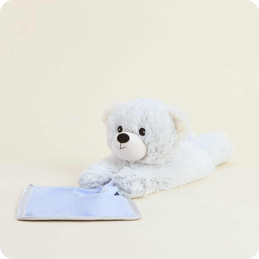 Microwavable Marshmallow Bear Infant Security Blanket 