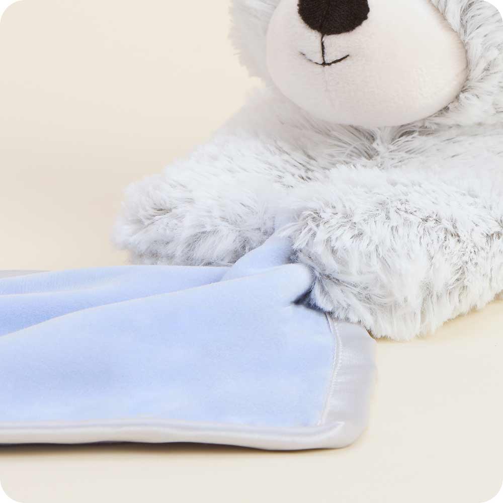 Soft Warm Weighted Marshmallow Bear Infant Security Blanket Plush Warmies 