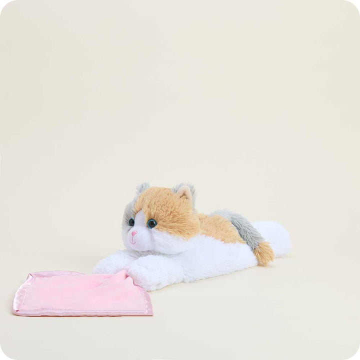 Microwavable Calico Cat Infant Security Blanket 