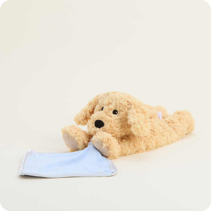 Microwavable Golden Dog Infant Security Blanket 