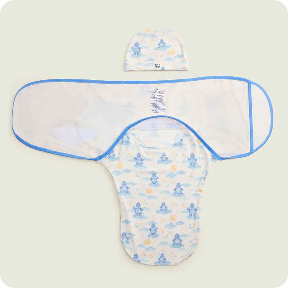 warmies Trex Swaddle & Beanie Gift Set wrap detail
