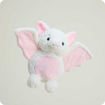 cute microwavable pink bat warmies stuffed animal