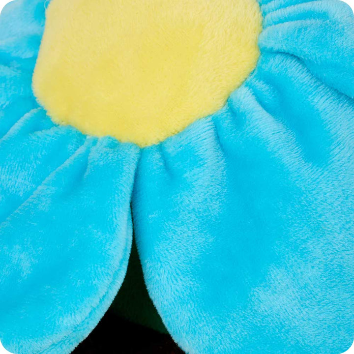 Cute Weighted Lavender Scented Blue Flower Pot Stuffed Animal Heating Pad Warmies