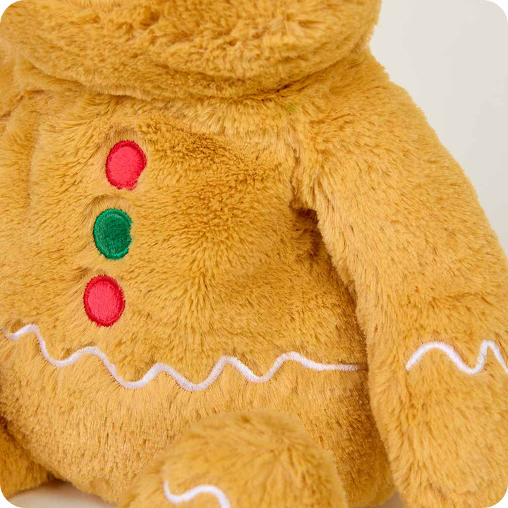 Soft Warm Weighted Gingerbread Boy Plush Warmies