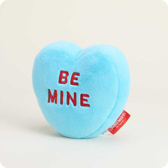 valentine's day microwavable sweethearts blue be mine conversation heart warmies stuffed animal