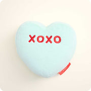 microwavable sweethearts green xoxo conversation heart warmies stuffed animal