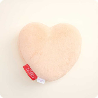 microwavable sweethearts peach cutie pie conversation heart warmies stuffed animal
