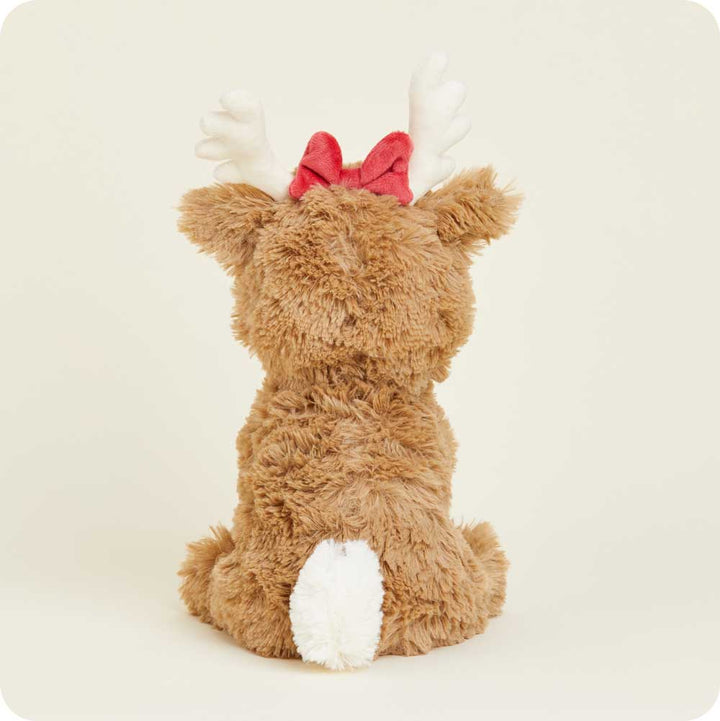 Microwavable Red Bow Reindeer Warmies - Warmies USA