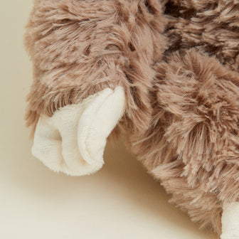 Sloth Warmies plush close-up