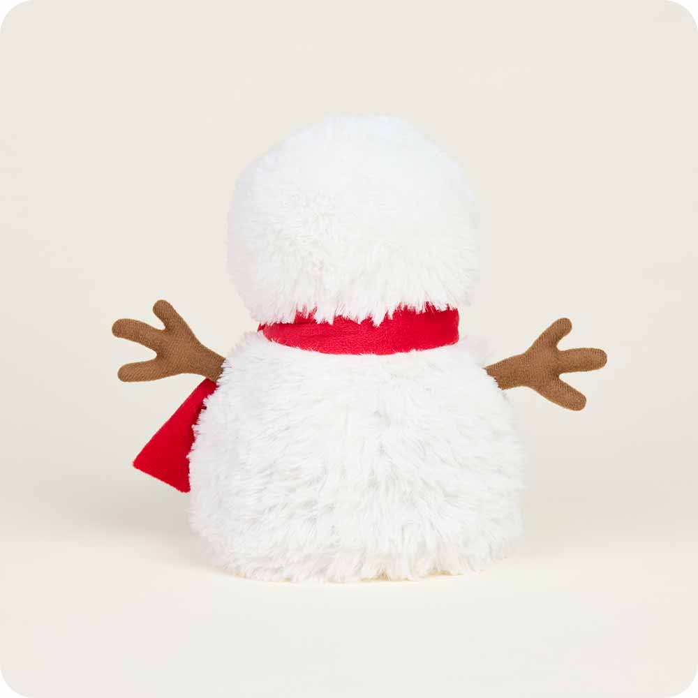 Heated Red Scarf Snowman Plush Warmies