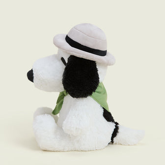 camp snoopy stuffed animal warmies side view