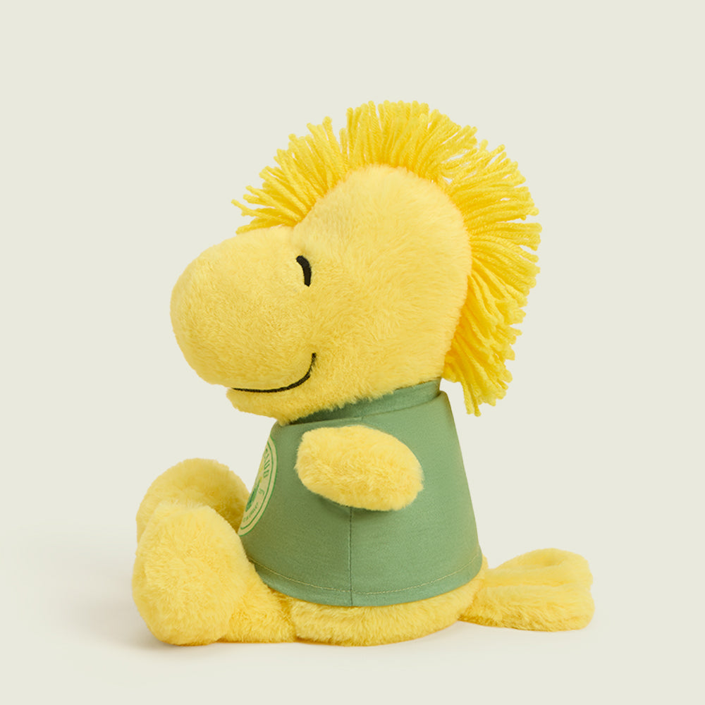 bird club woodstock stuffed animal warmies side view