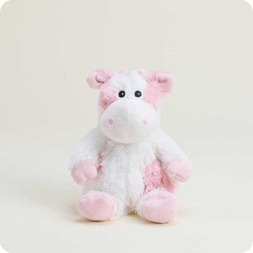 microwavable pink cow stuffed animal junior size warmies