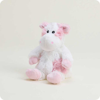 heatable pink cow stuffed animal junior size warmies