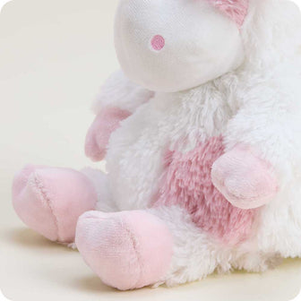 microwavable lavender scented pink cow stuffed animal junior size warmies