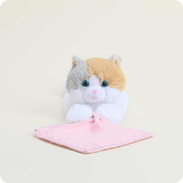 Microwavable Calico Cat Infant Security Blanket Stuffed Animal Warmies