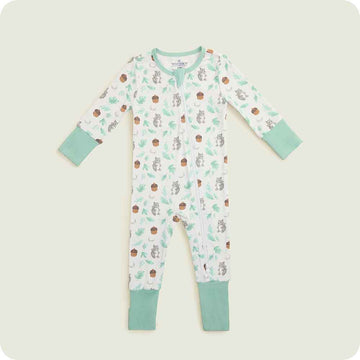 warmies Gray Squirrel Footie Pajamas