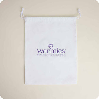 Warmies microwave-safe, reusable, drawstring canvas bag