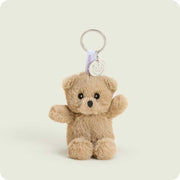Brown Curly Bear Warmies Mini Bag Charm