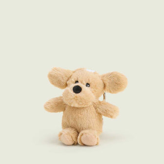 Microwavable Curly Dog Warmies Mini Bag Charm - Warmies USA