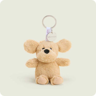 Microwavable Curly Dog Warmies Mini Bag Charm - Warmies USA