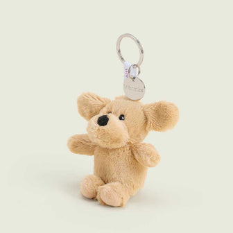 Microwavable Curly Dog Warmies Mini Bag Charm - Warmies USA