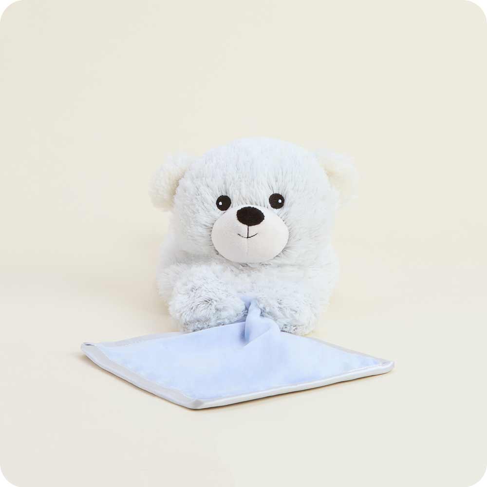 Microwavable Marshmallow Bear Infant Security Blanket Stuffed Animal Warmies