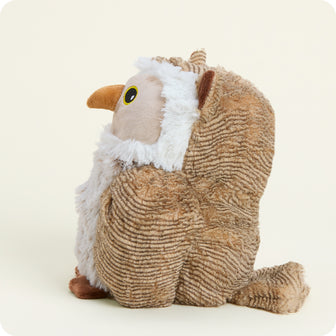Owl Warmies plush side view