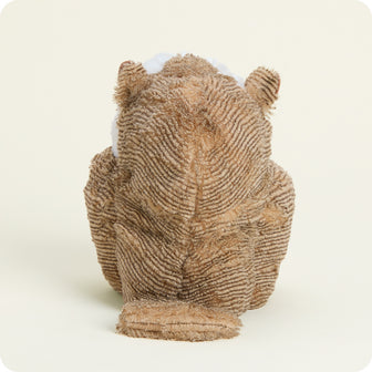 Owl Warmies stuffed animal back