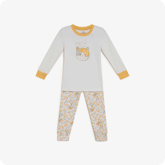 Calico Cat Kids Pajamas Cozy Sleepwear - Warmies