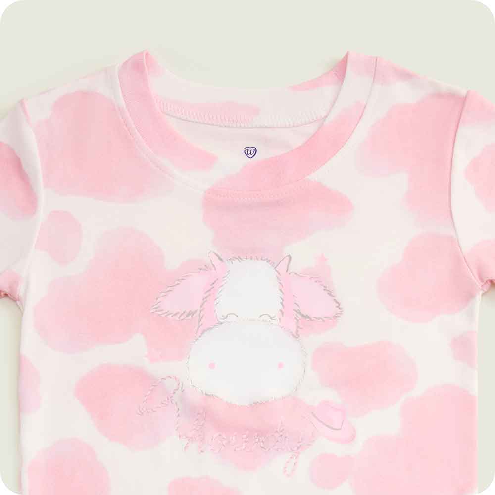 warmies Strawberry Cow short sleeve Pajamas