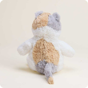 microwavable calico cat pet toy warmies back detail