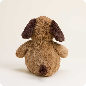 microwavable brown dog pet toy warmies plush detail