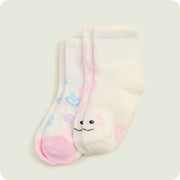 warmies pink axolotl knit baby sock set