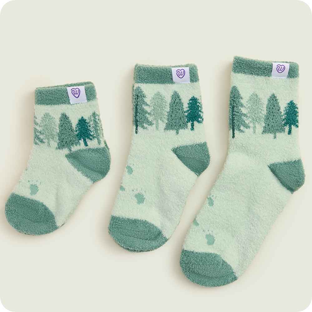 Warmies Bigfoot forest Crew Sock Set