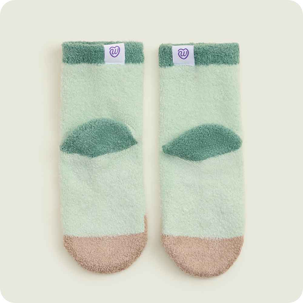 Warmies Bigfoot Crew Sock Set bottom of foot detail