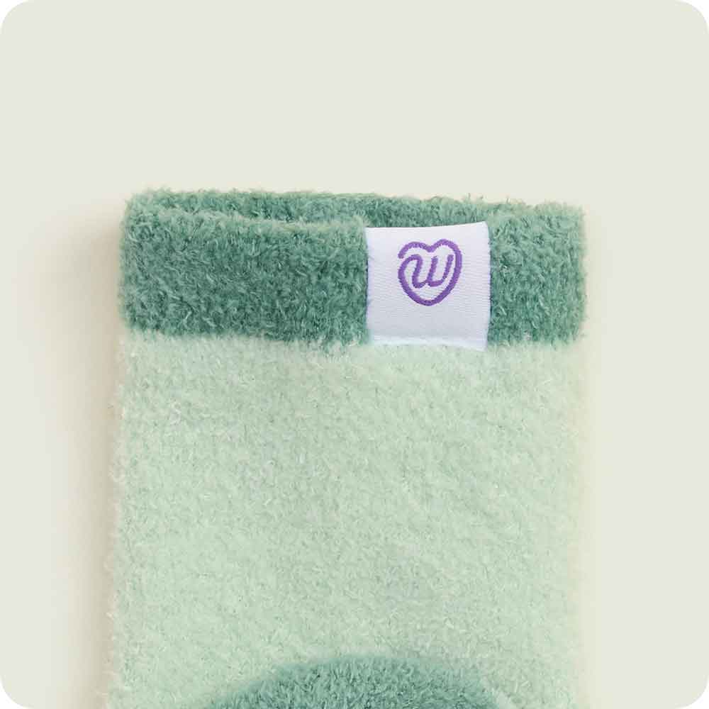 Warmies logo detail on Bigfoot Crew Sock Set