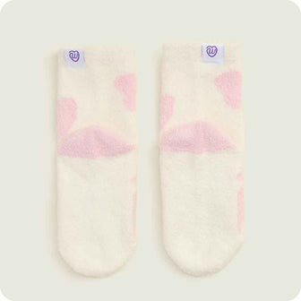Warmies Strawberry Cow Crew Sock Set bottom detail