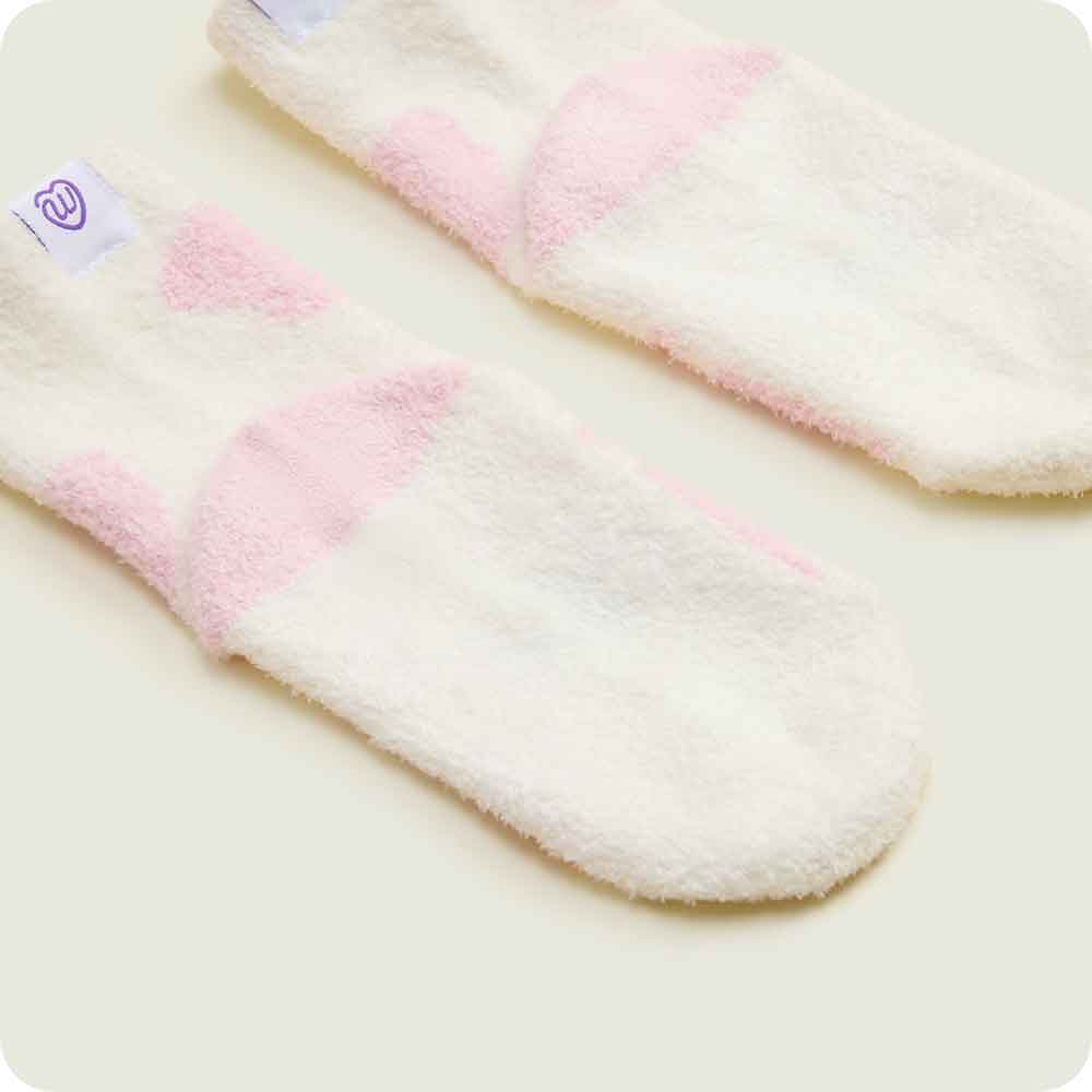 Warmies Strawberry Cow plush Crew Sock Set