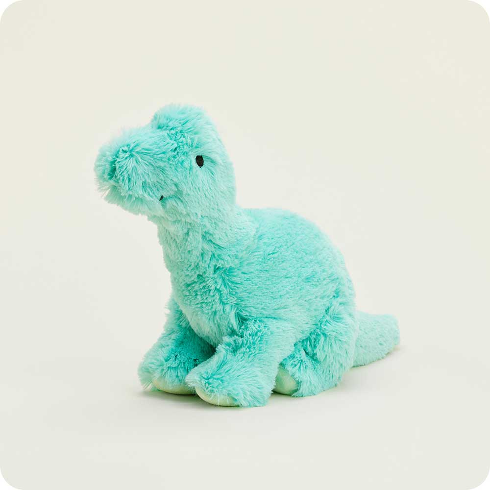 Microwavable Teal Long Neck Dinosaur Stuffed Animal Warmies