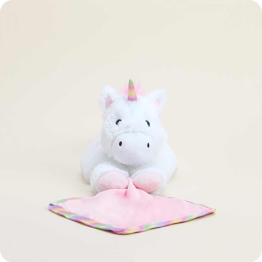 Microwavable Unicorn Infant Security Blanket Stuffed Animal Warmies