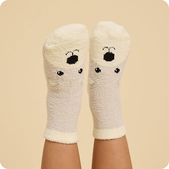 bear socks on boys feet