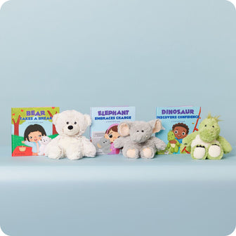 warmies board book trio with warmies stuffed animals