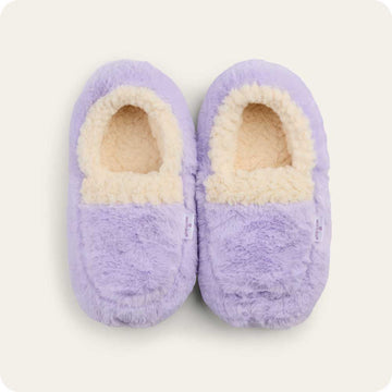 Lavender Sherpa Warmies Slippers