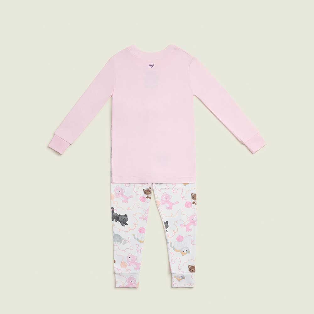 Pink Kitten Warmies Pajama Set