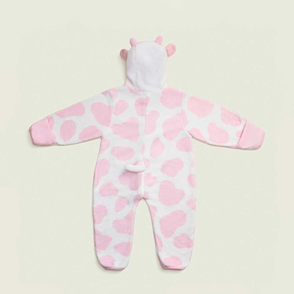 Strawberry Cow Fleece Toddler Onesie Warmies